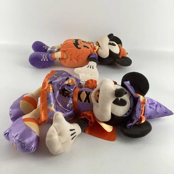 Disney Mickey Minnie Halloween Costume 15" Plush Stuffed Toy Pumpkin Witch 2020 - Picture 7 of 8